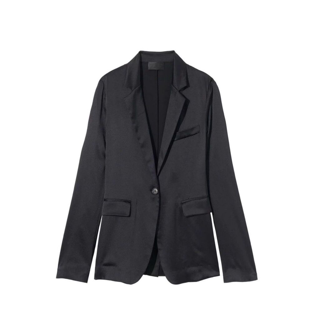 Nili Lotan Eveline Silk-satin blazer - Picture 4 of 13